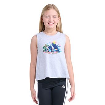 Girls 7-16 adidas Sleeveless Swing Back Vent Tank Top
