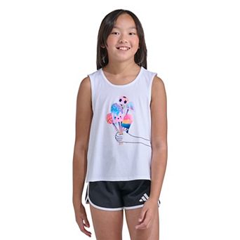 Girls 7-16 adidas Sleeveless Swing Back Vent Tank Top