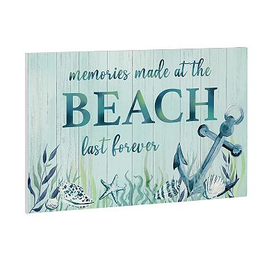 Evergreen Enterprises Beach Memories Wooden Wall Decor