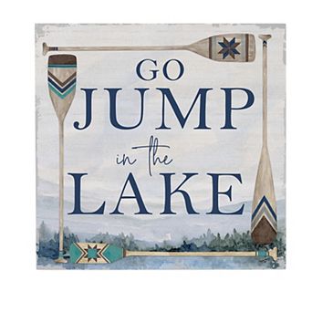 Evergreen Enterprises Jump In A Lake Wooden Wall Decor
