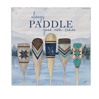 Evergreen Enterprises Lake Living Always Paddle Wooden Wall Decor