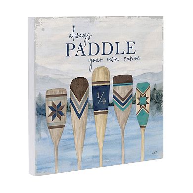 Evergreen Enterprises Lake Living Always Paddle Wooden Wall Decor