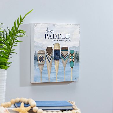 Evergreen Enterprises Lake Living Always Paddle Wooden Wall Decor