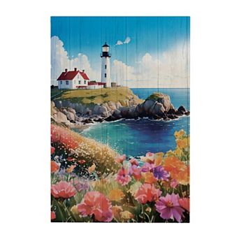 Evergreen Enterprises Coastal Lighthouse Wooden Wall Decor