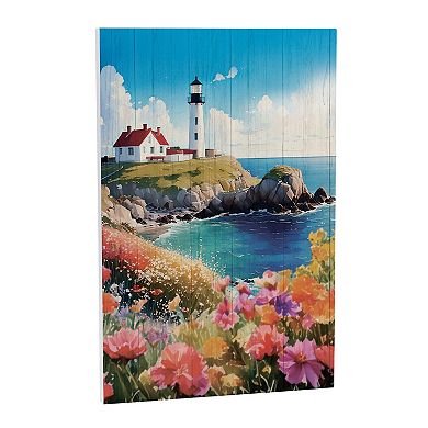 Evergreen Enterprises Coastal Lighthouse Wooden Wall Decor
