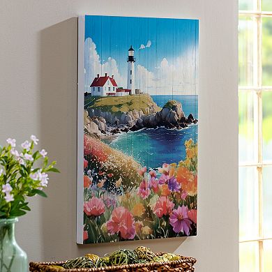 Evergreen Enterprises Coastal Lighthouse Wooden Wall Decor