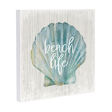 Evergreen Enterprises Shell Beach Life Wooden Wall Decor