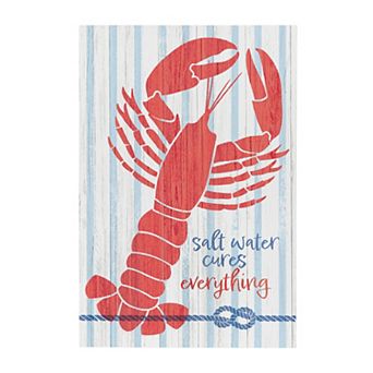 Evergreen Enterprises Salt Water Lobster Wooden Wall Decor