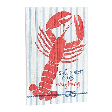 Evergreen Enterprises Salt Water Lobster Wooden Wall Decor