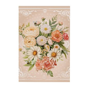 Evergreen Enterprises Pastel Florals Wooden Wall Decor