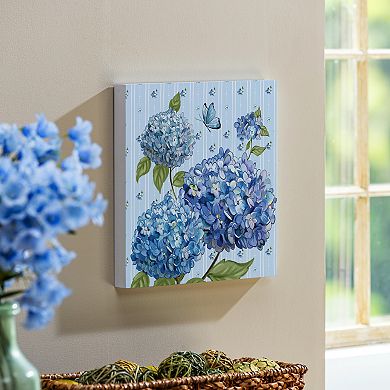 Evergreen Enterprises Hydrangea Haven Wooden Wall Decor