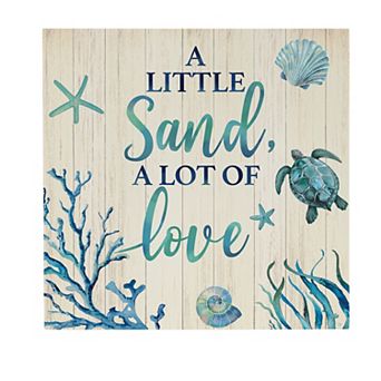 Evergreen Enterprises Coastal Sand & Love Wooden Wall Decor
