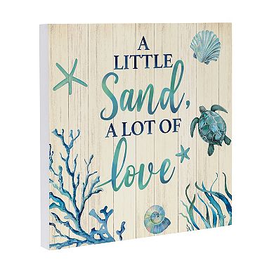 Evergreen Enterprises Coastal Sand & Love Wooden Wall Decor