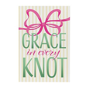 Evergreen Enterprises Grace in Every Knot Wooden Wall Decor