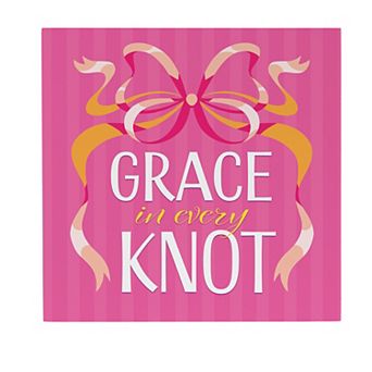 Evergreen Enterprises Grace in Every Knot Wooden Wall Decor