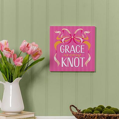Evergreen Enterprises Grace in Every Knot Wooden Wall Decor