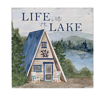 Evergreen Enterprises Life at The Lake Wooden Wall Decor