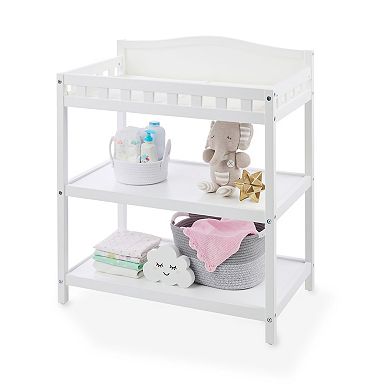 Badger Basket Simply Stylish Baby Changing Table & 2 Shelves