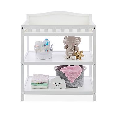 Badger Basket Simply Stylish Baby Changing Table & 2 Shelves