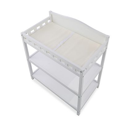 Badger Basket Simply Stylish Baby Changing Table & 2 Shelves