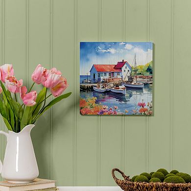 Evergreen Enterprises Coastal Dock Wooden Wall Decor