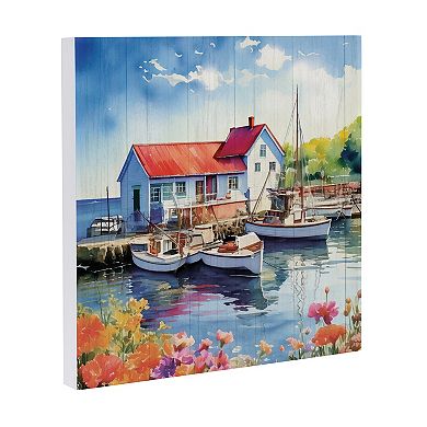 Evergreen Enterprises Coastal Dock Wooden Wall Decor