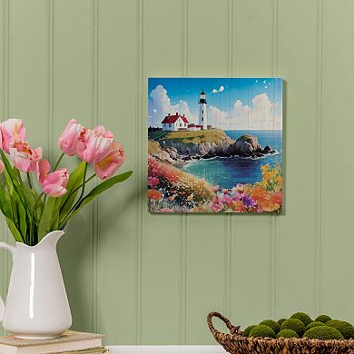 Evergreen Enterprises Coastal Lighthouse Wooden Wall Decor