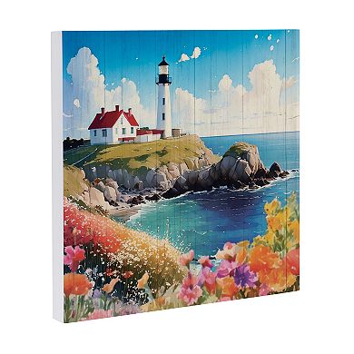 Evergreen Enterprises Coastal Lighthouse Wooden Wall Decor
