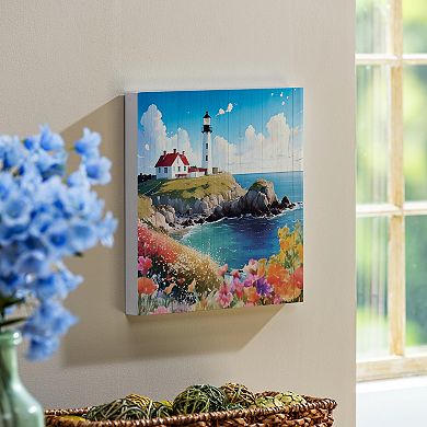 Evergreen Enterprises Coastal Lighthouse Wooden Wall Decor
