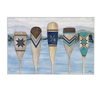Evergreen Enterprises Lake Paddles Wooden Wall Decor