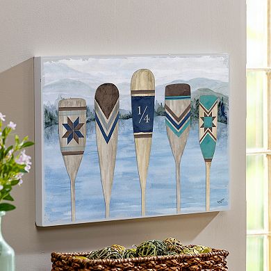 Evergreen Enterprises Lake Paddles Wooden Wall Decor