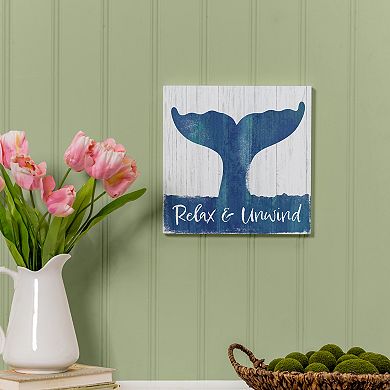 Evergreen Enterprises Whale Wooden Wall Decor