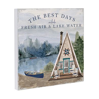 Evergreen Enterprises Lake Water Wooden Wall Decor