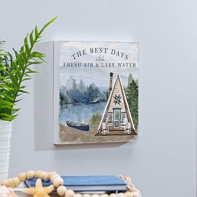 Evergreen Enterprises Lake Water Wooden Wall Decor