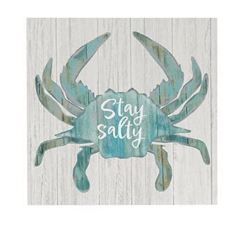Evergreen Enterprises Salty Crab Wooden Wall Decor