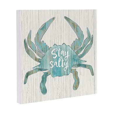 Evergreen Enterprises Salty Crab Wooden Wall Decor
