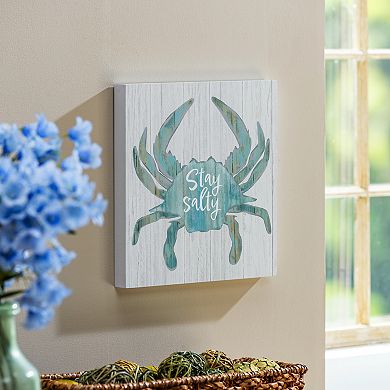 Evergreen Enterprises Salty Crab Wooden Wall Decor