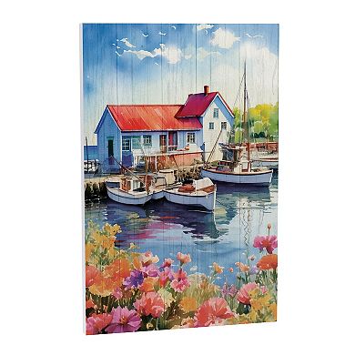 Evergreen Enterprises Coastal Dock Wooden Wall Decor