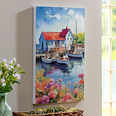 Evergreen Enterprises Coastal Dock Wooden Wall Decor