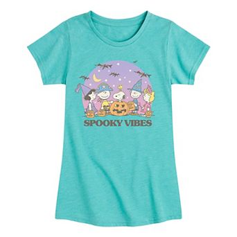 Girls 7-16 Peanuts Spooky Vibes Graphic Tee
