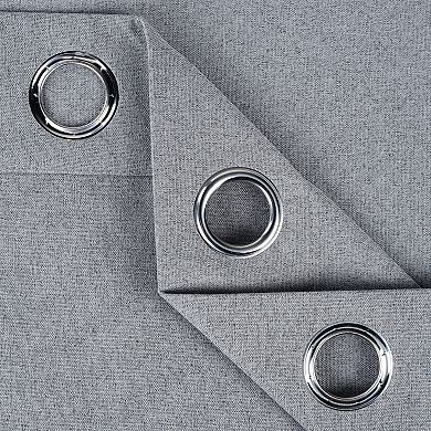 SUPERIOR Blackout Solid 2 Window Curtain Panels