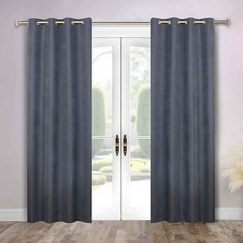 SUPERIOR Blackout Solid 2 Window Curtain Panels