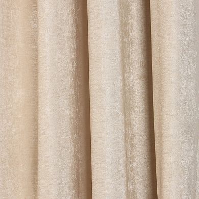 SUPERIOR Noor Chenille Semi-Blackout 2 Window Curtain Panels