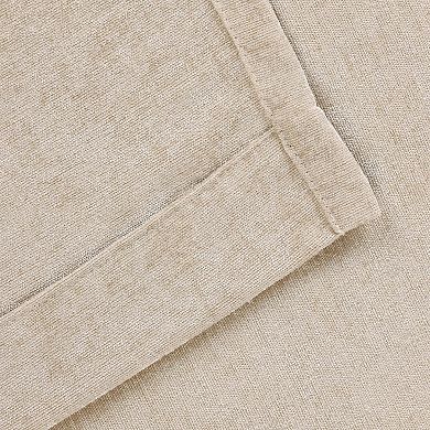 SUPERIOR Noor Chenille Semi-Blackout 2 Window Curtain Panels