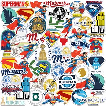 DC Comics Superman Variety Stickers 50-Pack