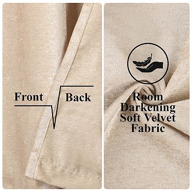 SUPERIOR Nyan 100% Blackout Set of 2 Window Curtain Panels