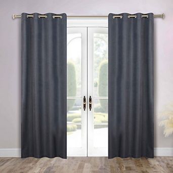 SUPERIOR Nyan 100% Blackout Set of 2 Window Curtain Panels
