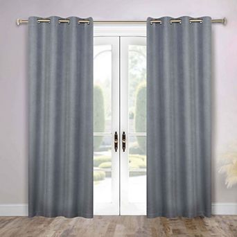 SUPERIOR Nyan 100% Blackout Set of 2 Window Curtain Panels