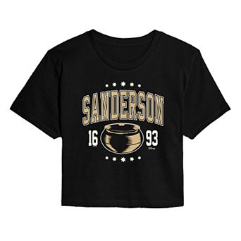 Disney's Hocus Pocus Juniors' Sanderson 1693 Cropped Tee