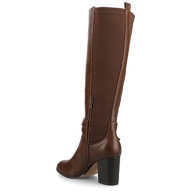 Journee Avalonn Women's Knee-High Dress Boots in Regular, Wide & Extra Wide Calf